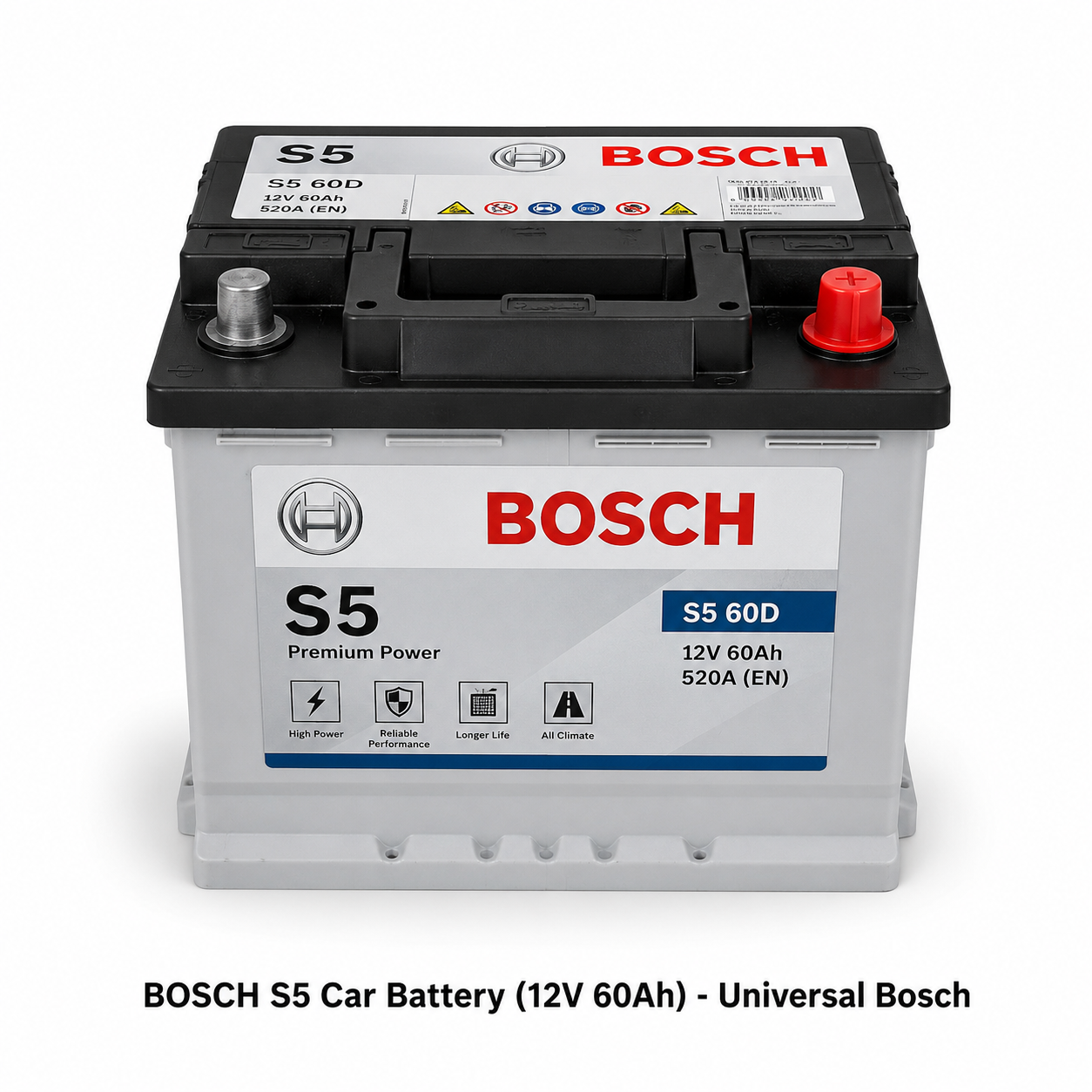 BOSCH S5 Car Battery (12V 60Ah) - Universal