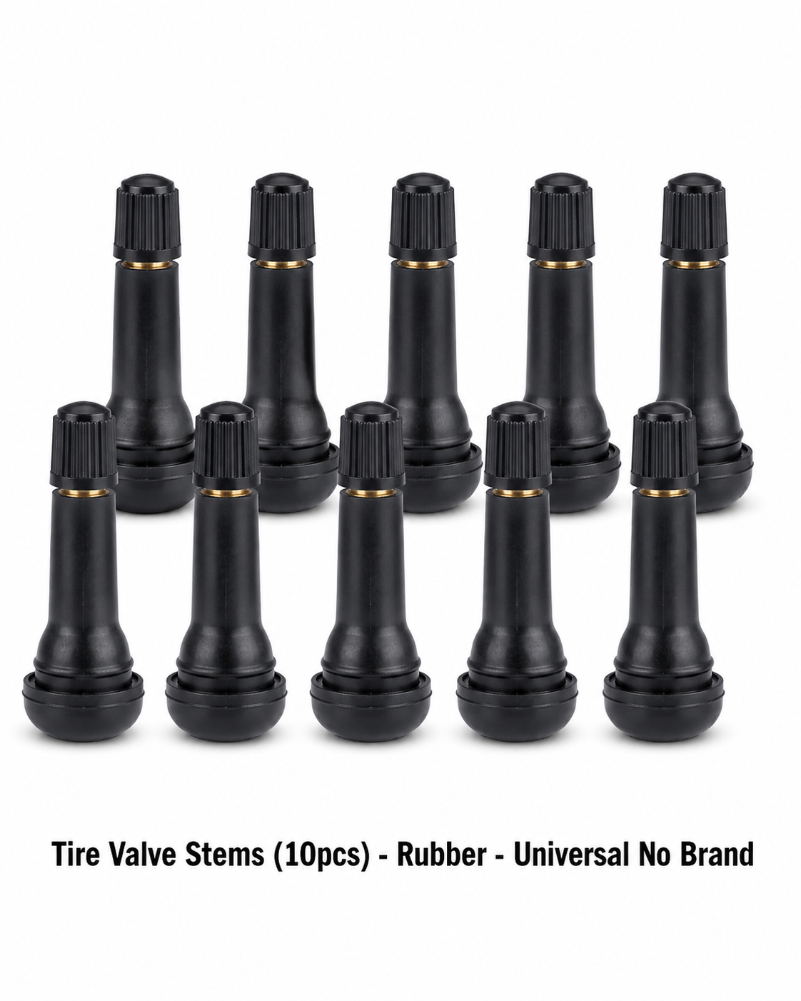 Tire Valve Stems (10pcs) - Rubber - Universal