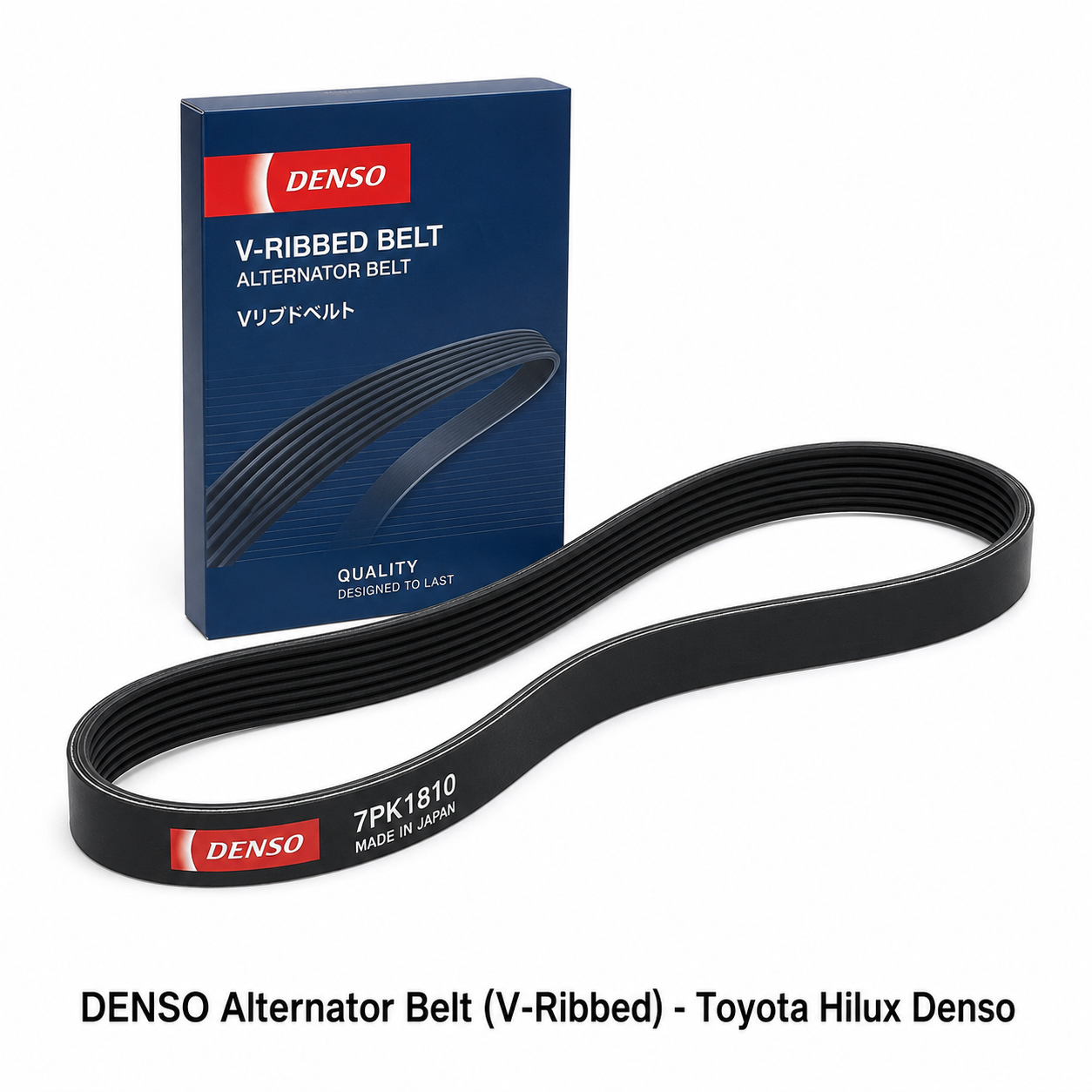 DENSO Alternator Belt (V-Ribbed) - Toyota Hilux