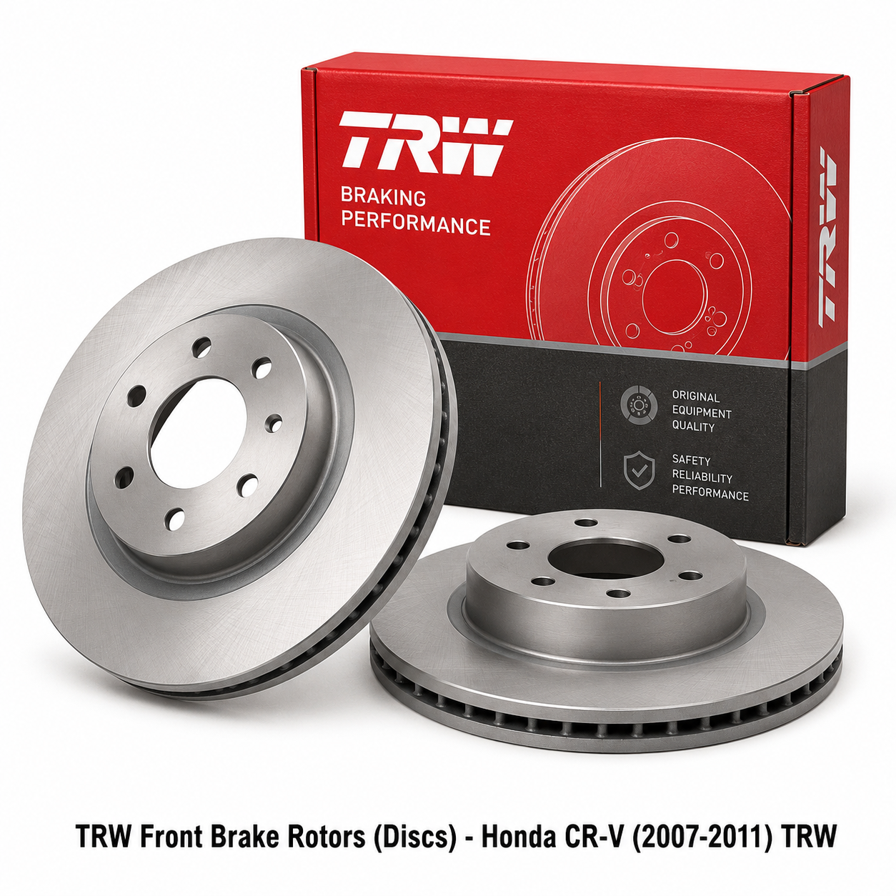 TRW Front Brake Rotors (Discs) - Honda CR-V (2007-2011)