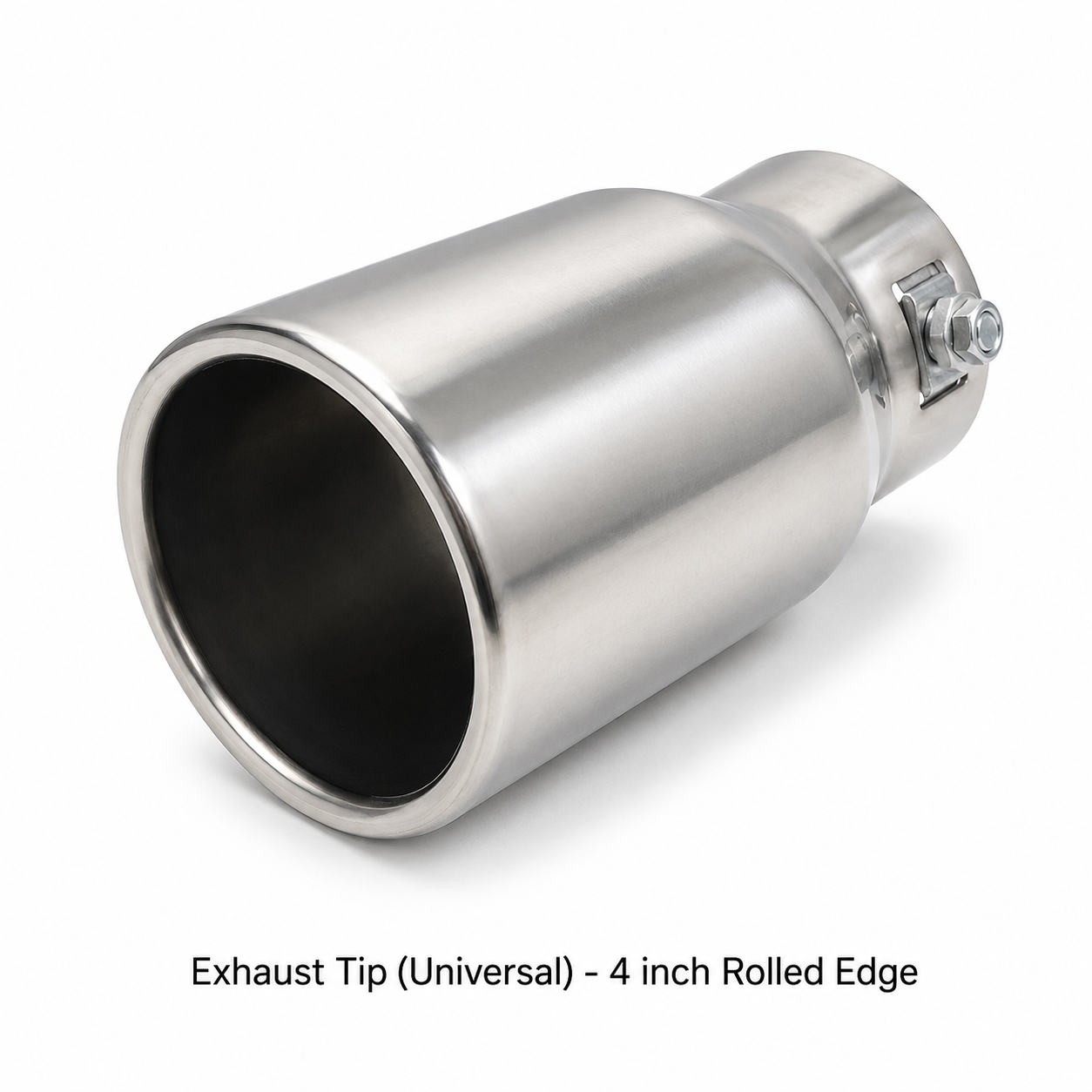 Exhaust Tip (Universal) - 4 inch Rolled Edge