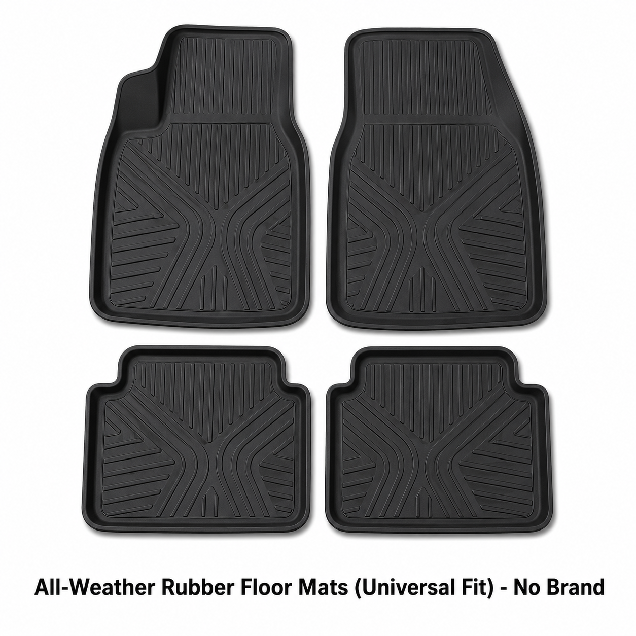 All-Weather Rubber Floor Mats (Universal Fit)