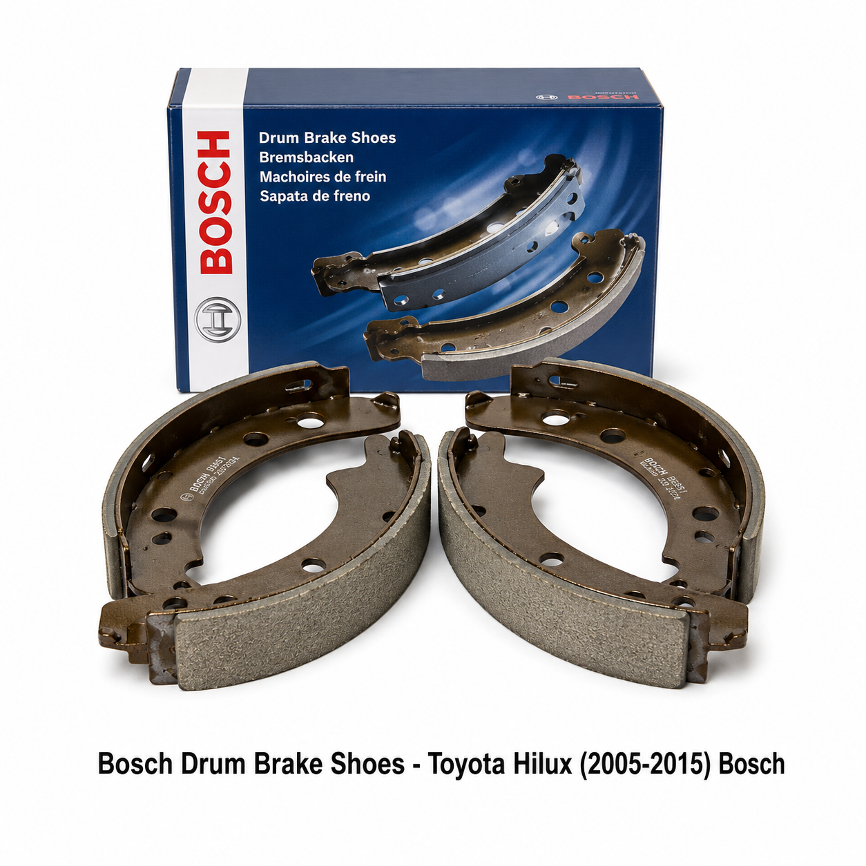 Bosch Drum Brake Shoes - Toyota Hilux (2005-2015)