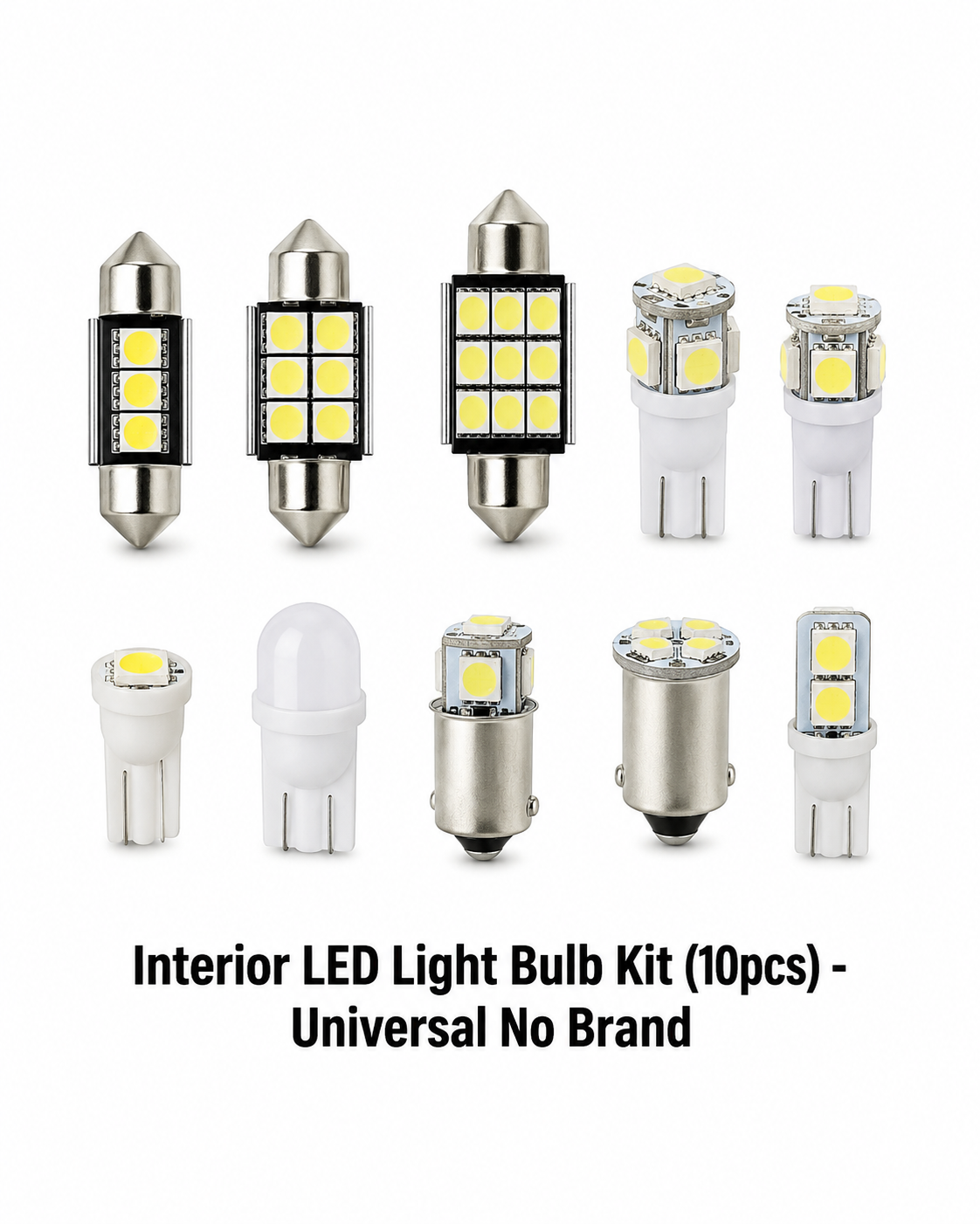 Interior LED Light Bulb Kit (10pcs) - Universal