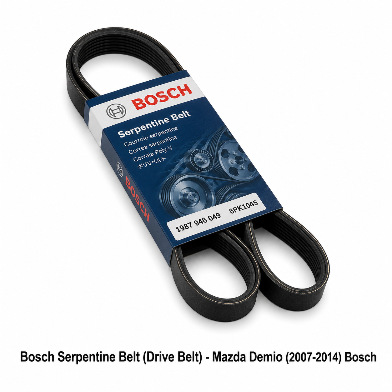 Bosch Serpentine Belt (Drive Belt) - Mazda Demio (2007-2014)